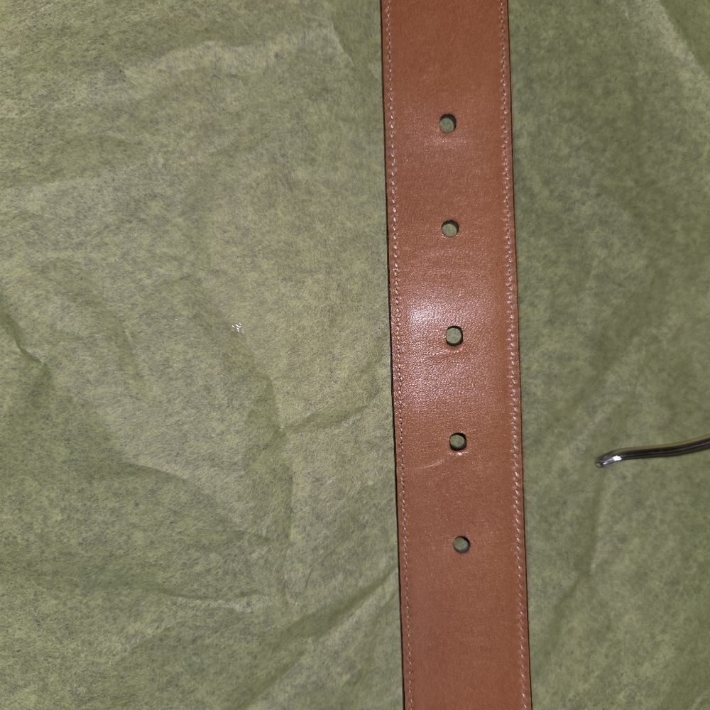 TRAFALGAR CORTINA EASTON Men's Brown Leather Belt - Picture 3 of 9
